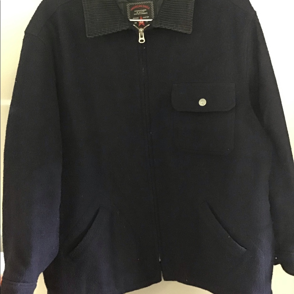 American Eagle Quilted Zip Front Bomber Jacket